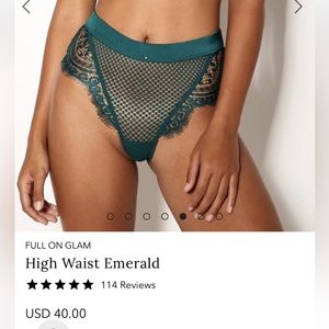 ✨High Waist Emerald Gooseberry Intimates✨
